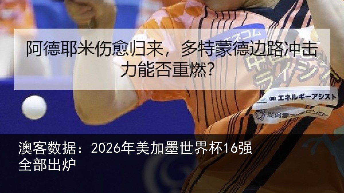 澳客数据:2026年美加墨世界杯16强全部出炉